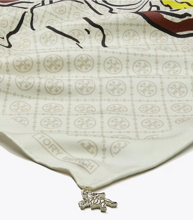 T Monogram Cherub Silk Neckerchief - Image 2