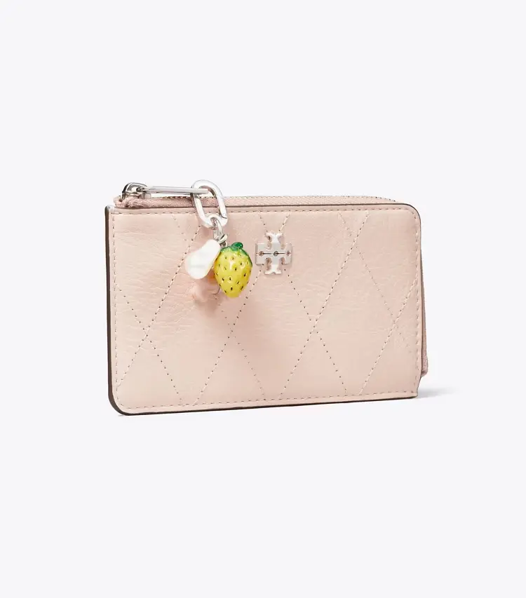Charlie Quilted Zip Card Case