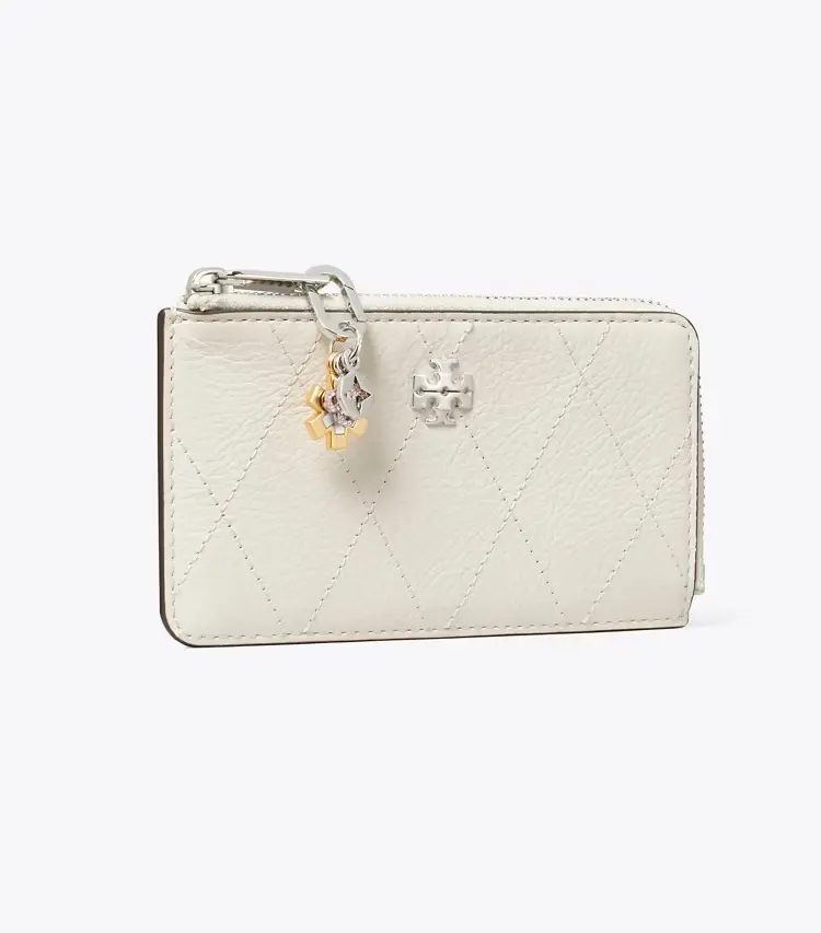 Charlie Quilted Zip Card Case