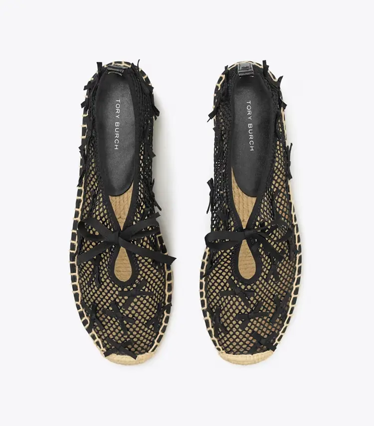 Mini Bow Mesh Espadrille - Image 4