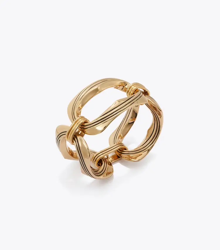 Runway Carved Metal Bracelet