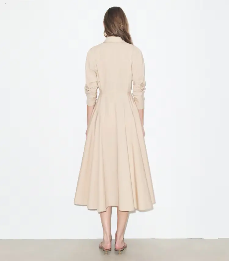 Cinched Cotton Shirtdress - Image 3
