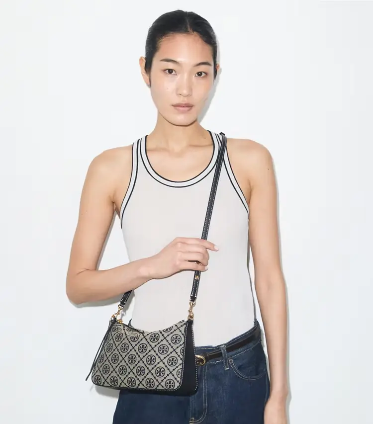 T Monogram Small Perry Shoulder Bag - Image 3