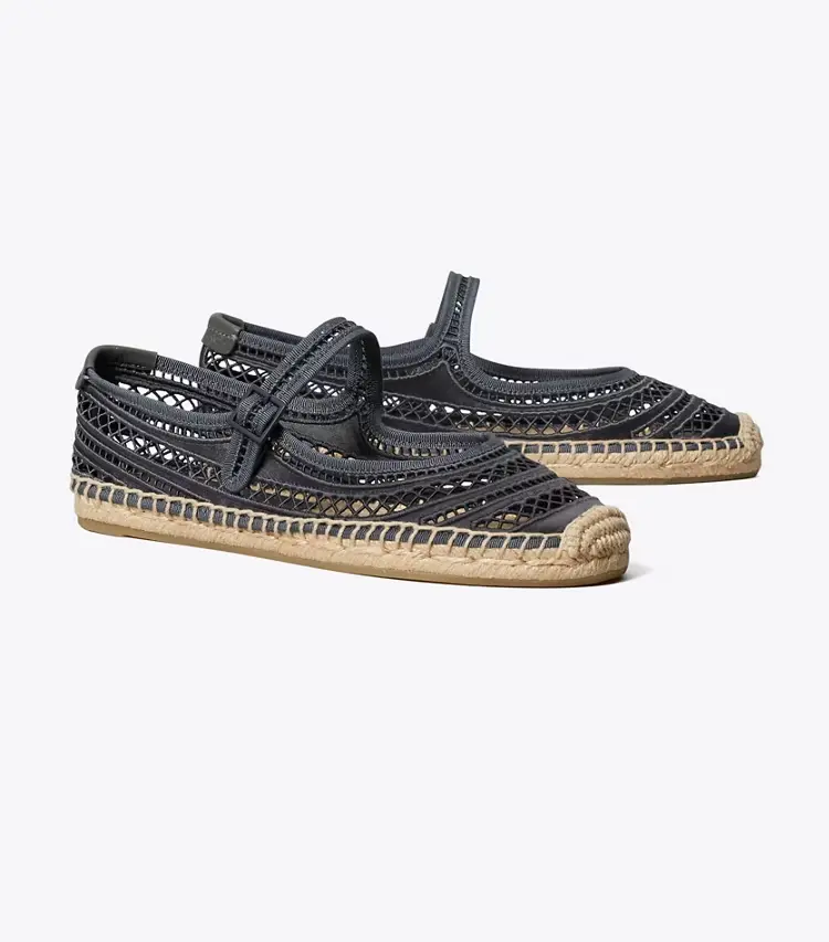 Open Weave Mary Jane Espadrille