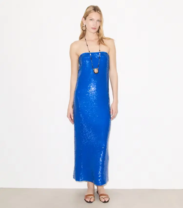 Sequined Mesh Dress - Image 2