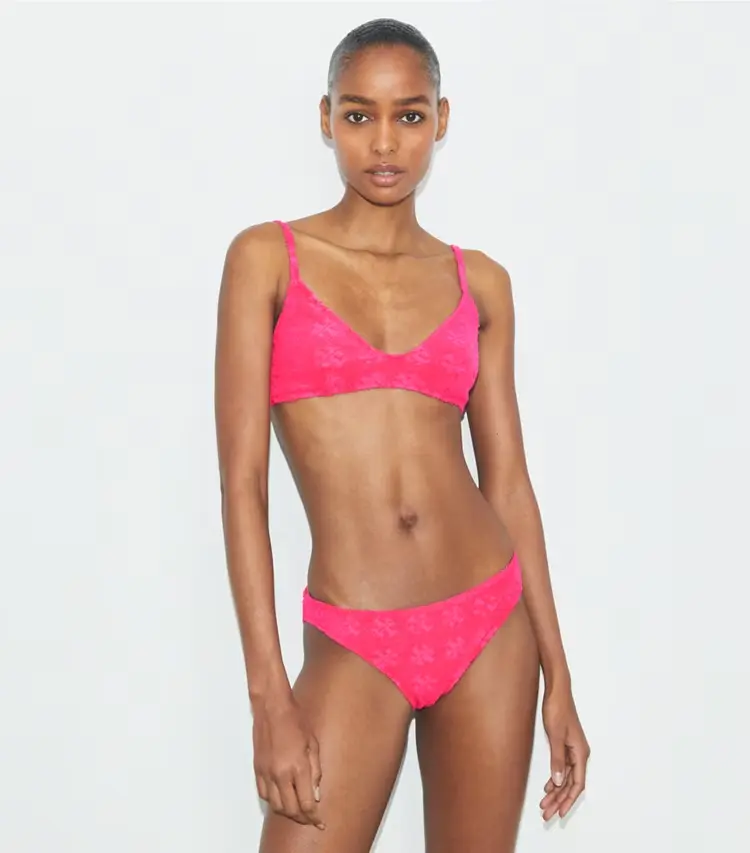 Terry Logo Bikini Top - Image 2