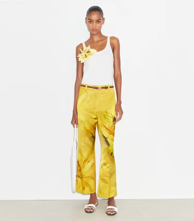 Printed Satin Trouser - Image 2