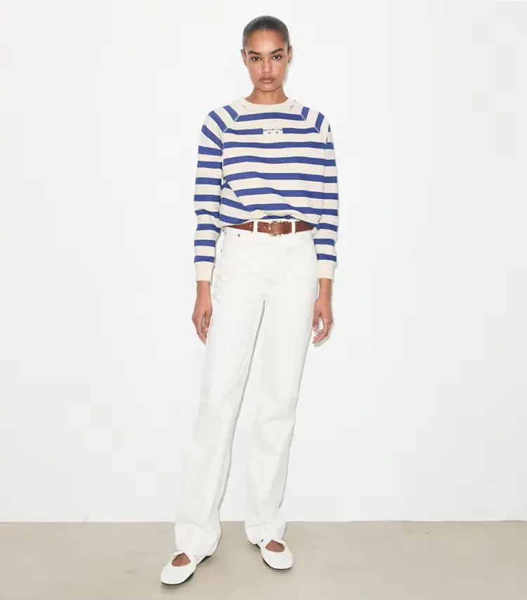 Striped Cotton Sweatshirt - Image 3