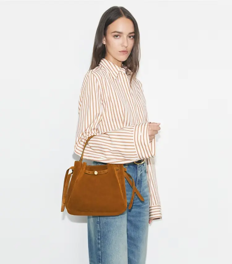 Romy Suede Bucket Bag - Image 3