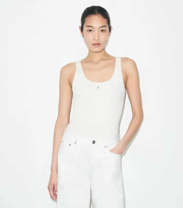 Viscose Knit Tank Top - Image 2