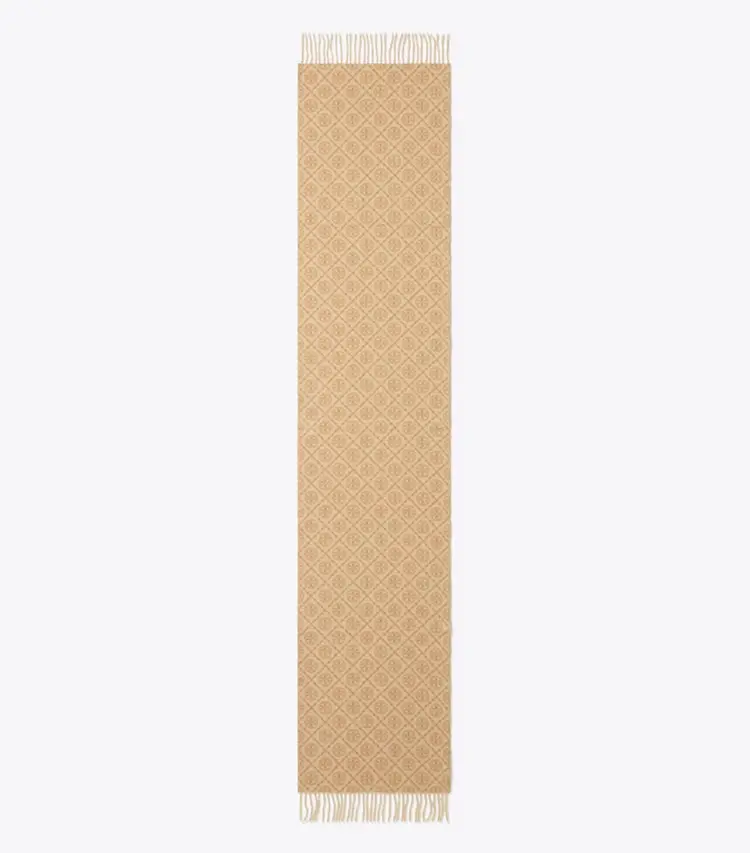 T Monogram Oblong Scarf