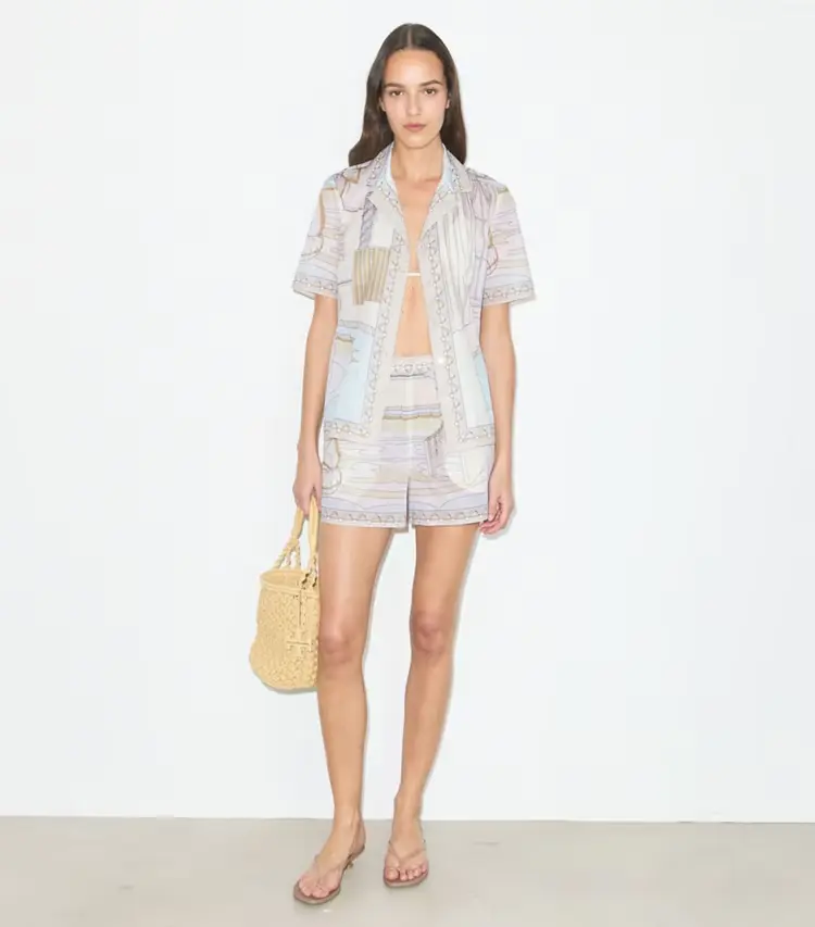 Printed Camp Shirt - Image 3