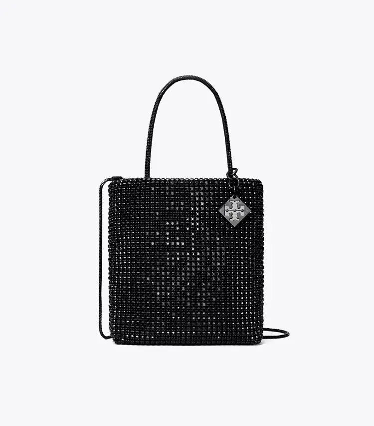 Night Owl Crystal-Embellished Mini Tote - Image 3