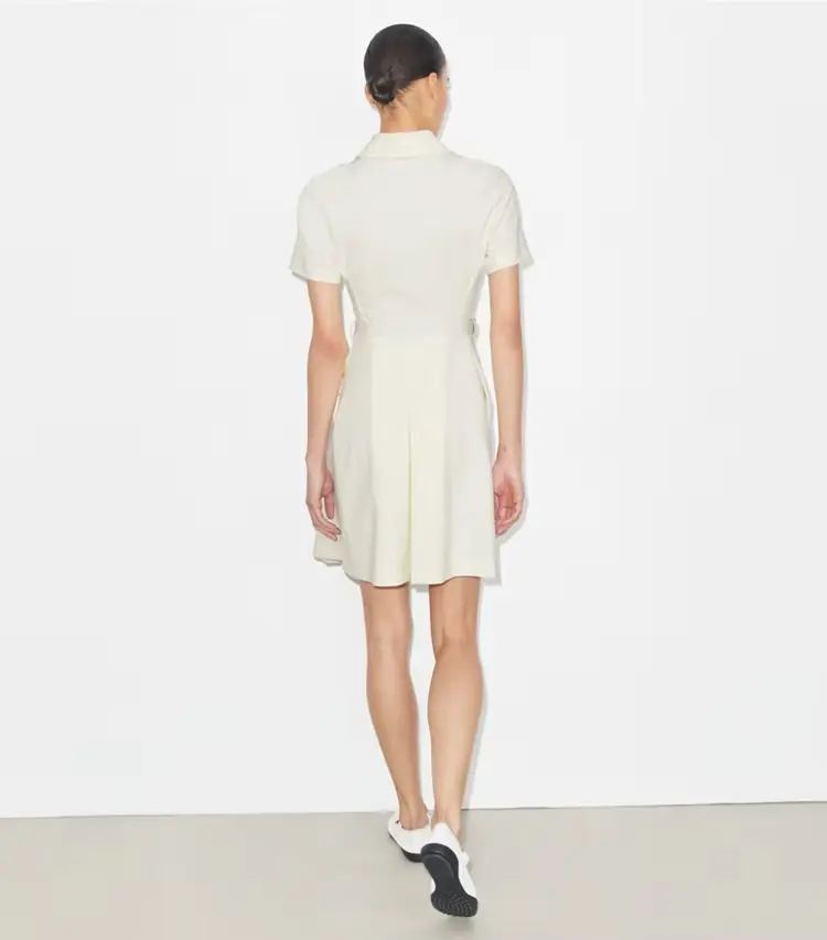 Short-Sleeve Pleated Golf Dress - Image 4