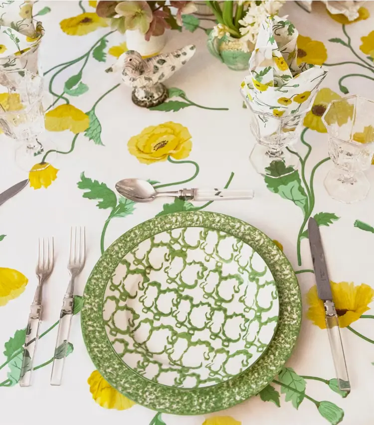 Spongeware Salad Plate, Set Of 4 - Image 3