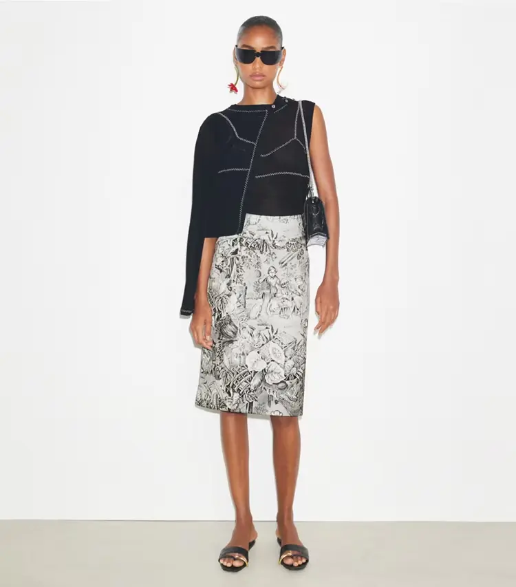 Printed Viscose Skirt - Image 2
