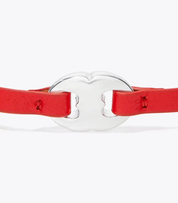 Gemini Link Leather Bracelet - Image 2