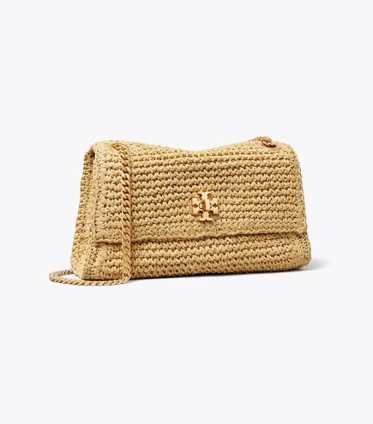 Mini Kira Turnlock Woven Shoulder Bag