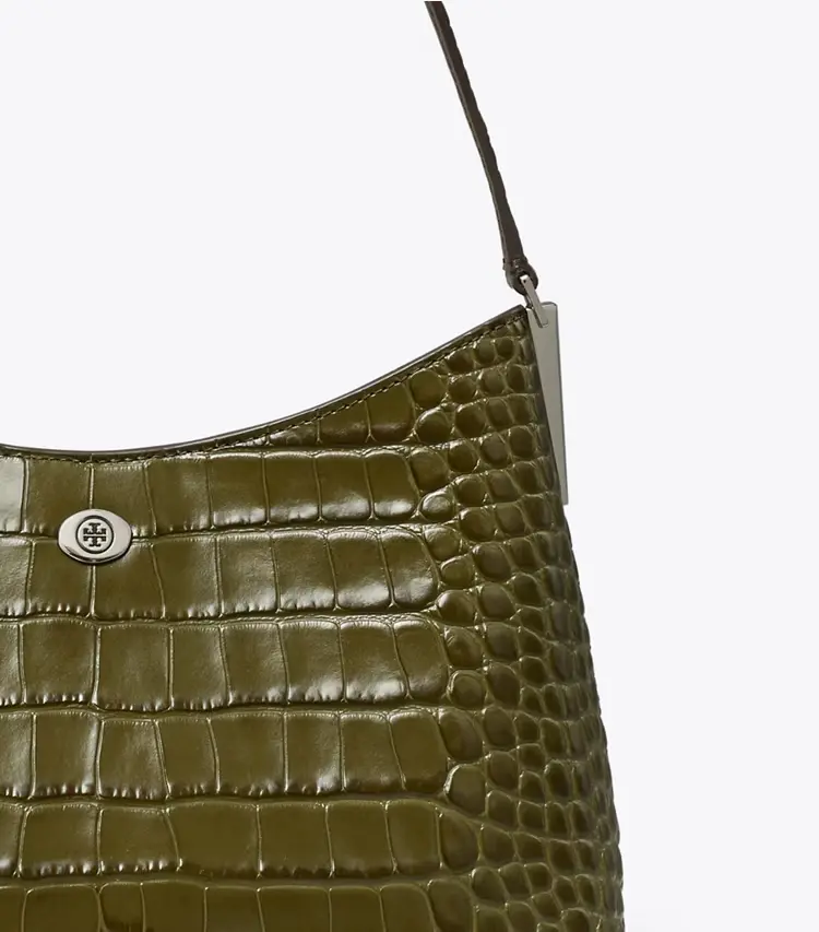 Small Robinson Croc-Embossed Shoulder Bag - Image 4