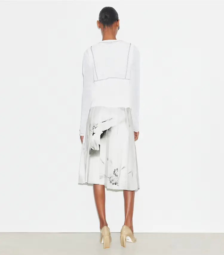 Printed Twill Skirt - Image 3