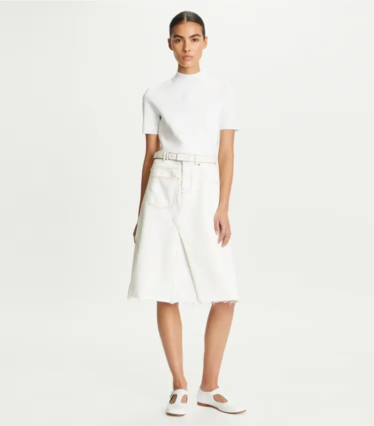 Denim Deconstructed Skirt - Image 2
