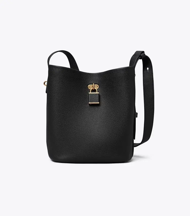 Medium Lock Slim Bucket Bag - Image 4