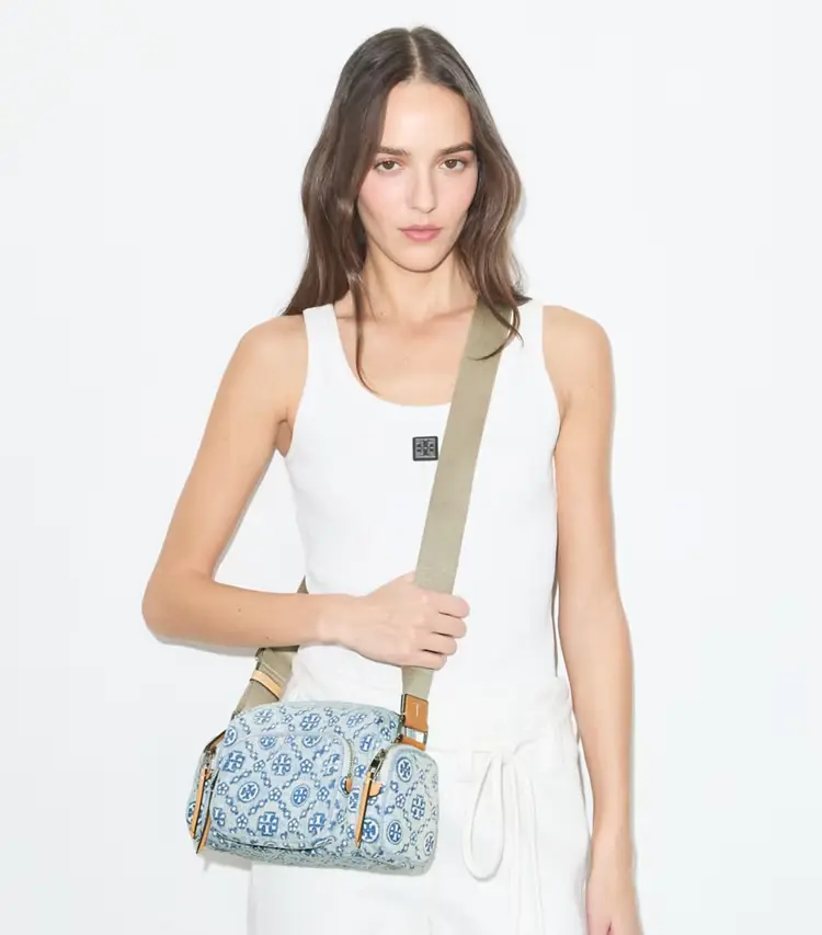 T Monogram Denim Pocket Crossbody - Image 2