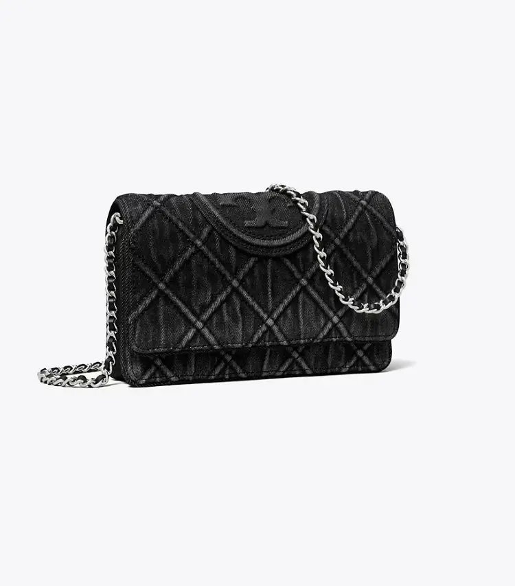 Fleming Denim Chain Crossbody