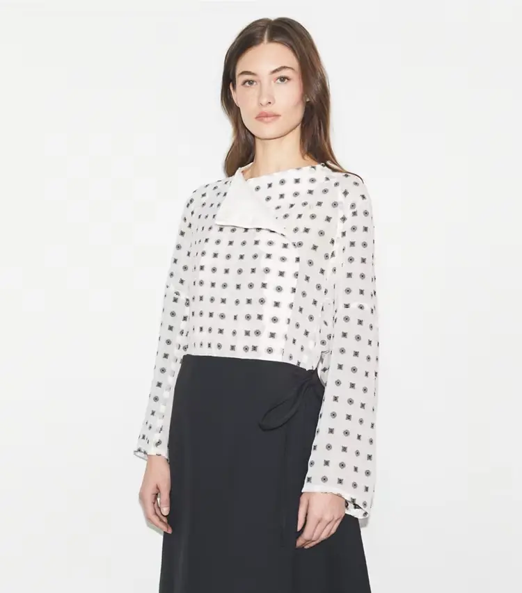 Jacquard Wrap Top - Image 2