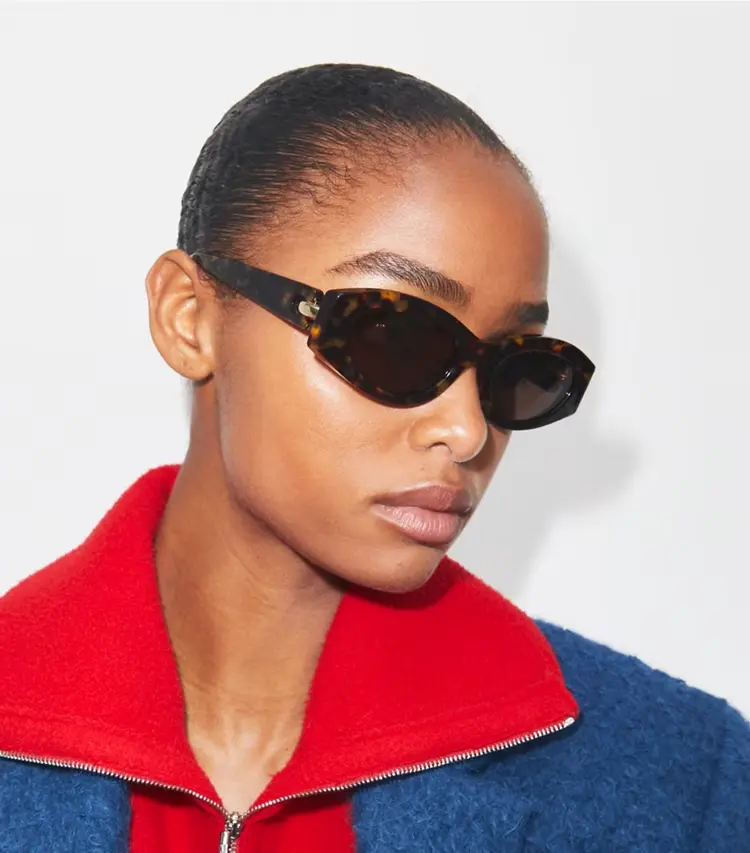 Pierced Oval Sunglasses - Image 4