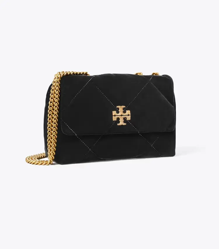 Small Kira Diamond Quilt Velvet PavÉ Shoulder Bag