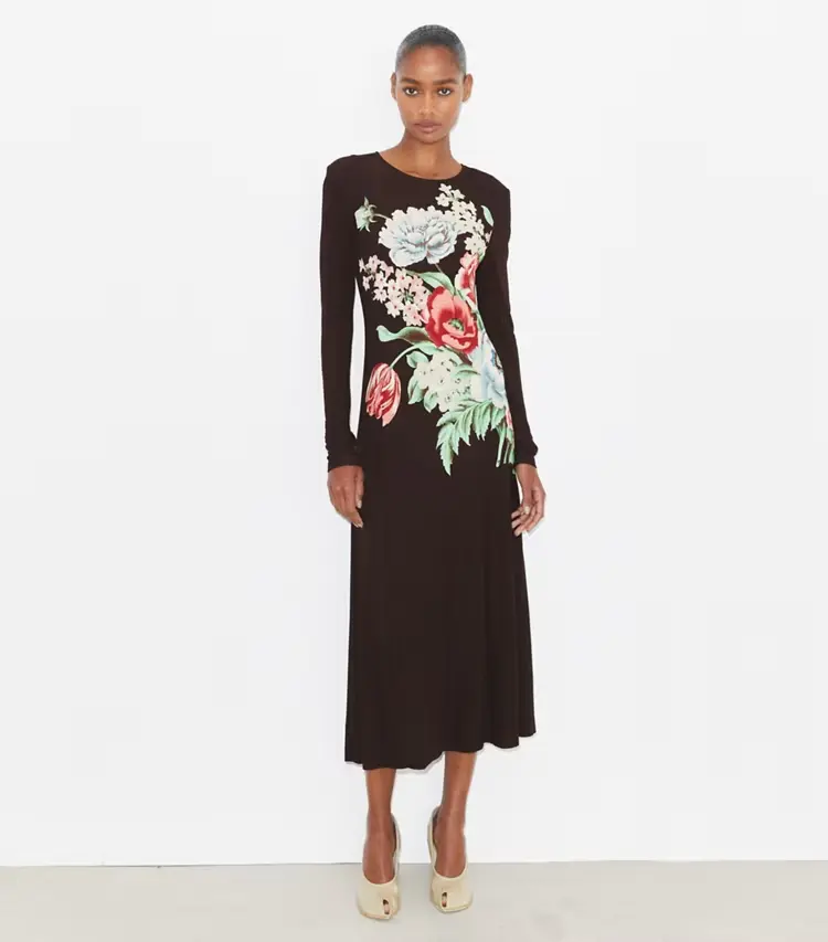 Printed Jersey Dress - Image 2