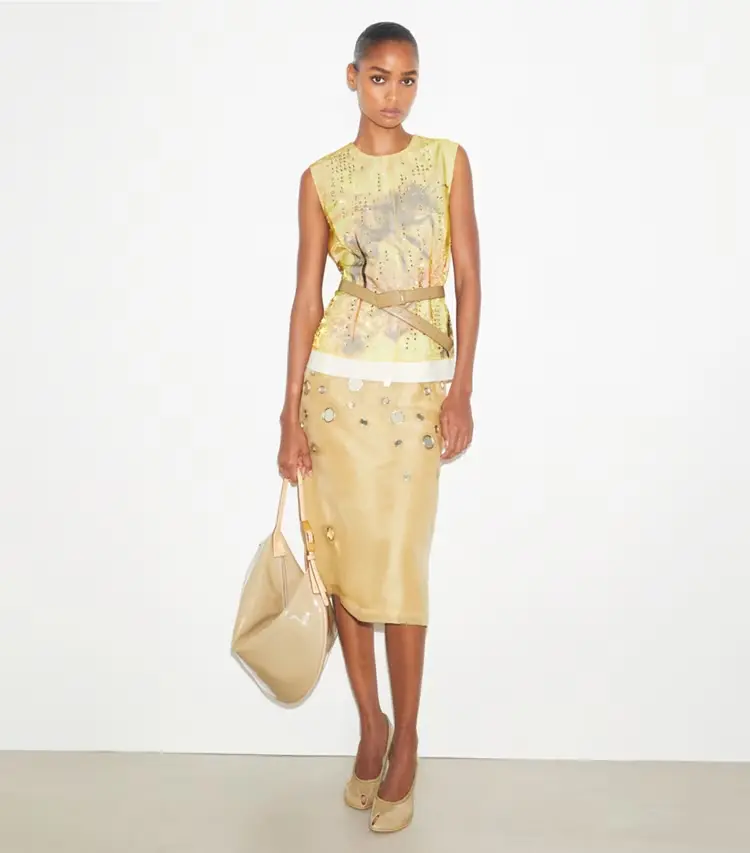 Printed Organza Shell Top - Image 3