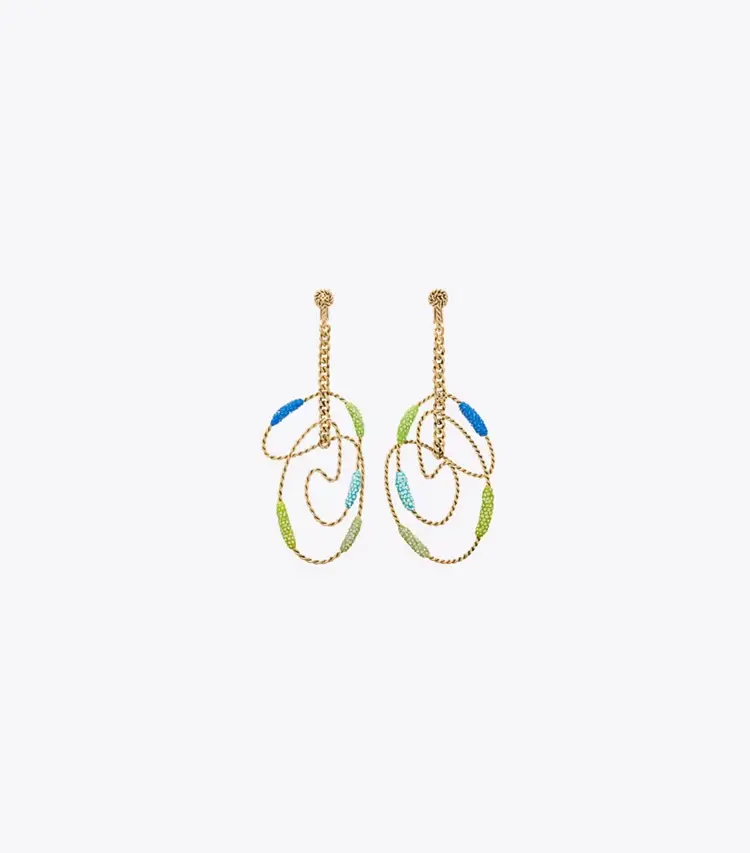 Runway Swirl Hoop Earrings
