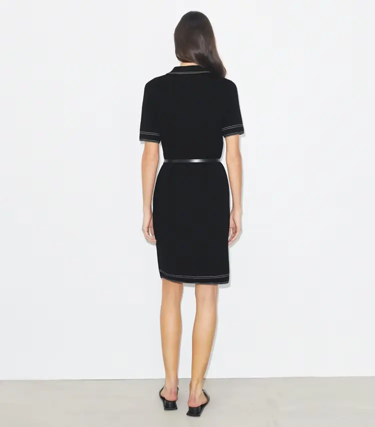Topstitch Wool Camp Dress - Image 4