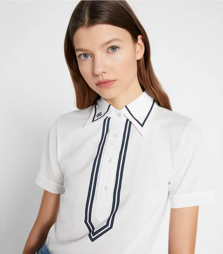 Mercerized Cotton Retro Polo - Image 2