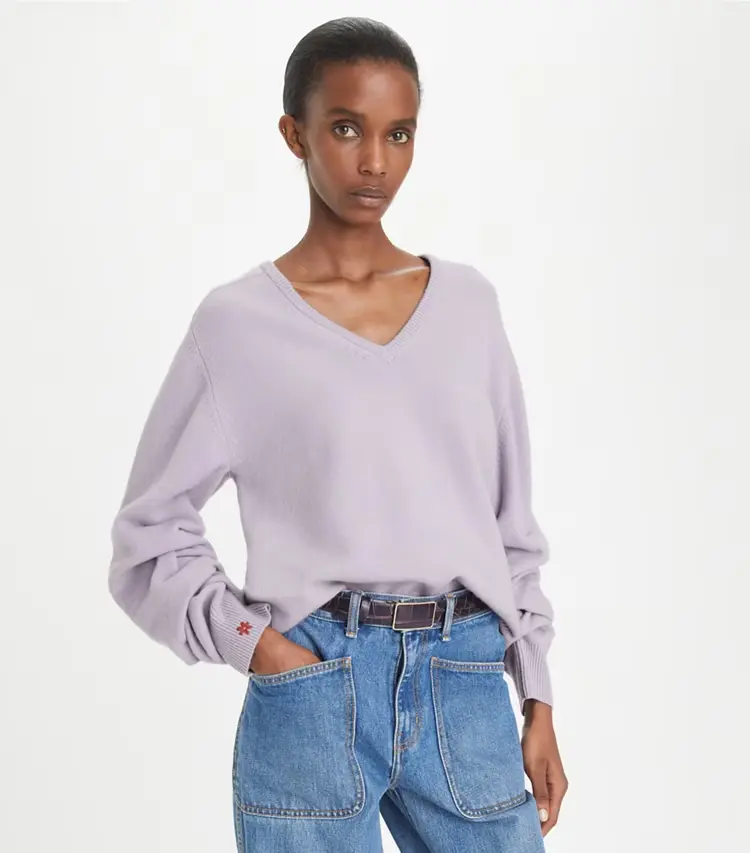 Wool V-Neck Sweater - Image 2