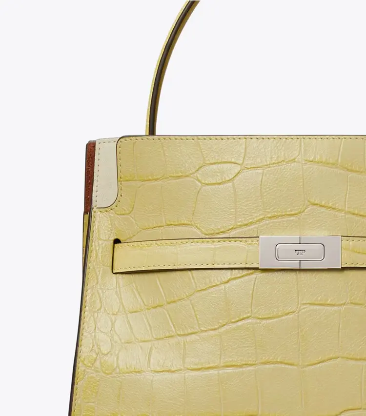 Small Lee Radziwill Embossed Double Bag - Image 3