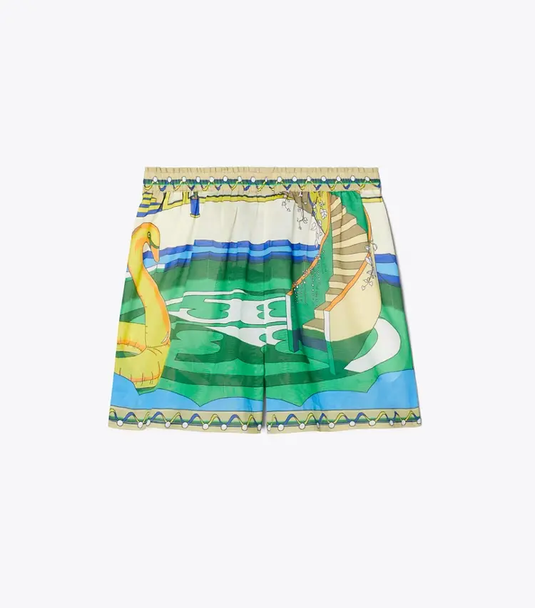 Printed Camp Shorts
