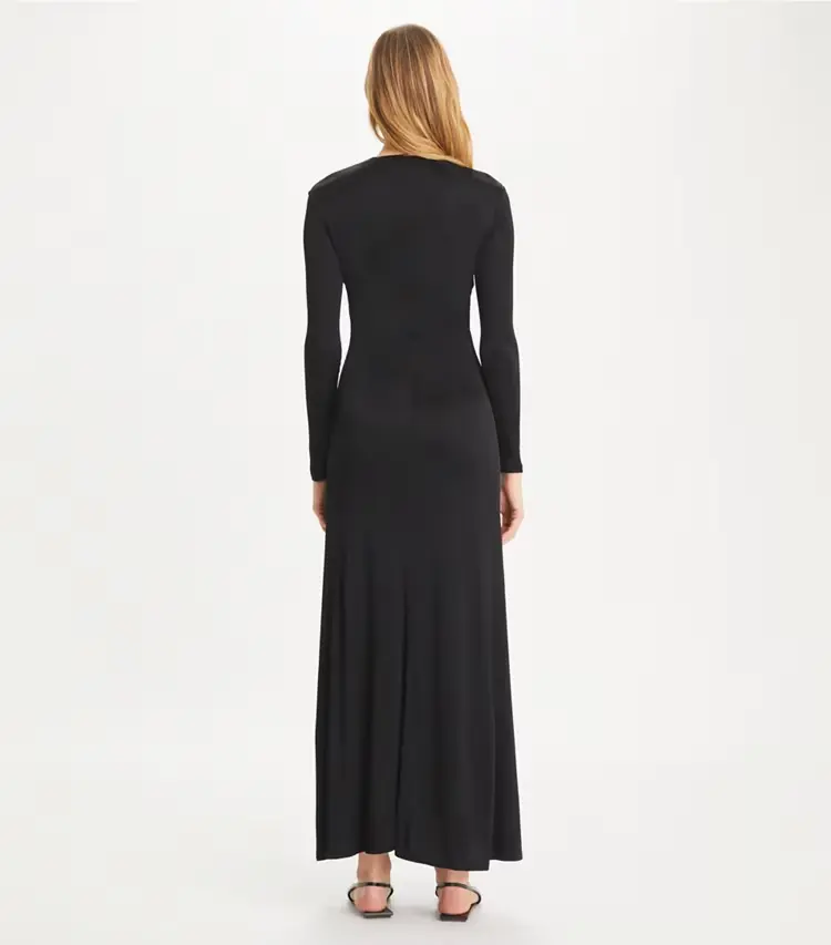 Deep U-Neck Jessa Viscose Dress - Image 3