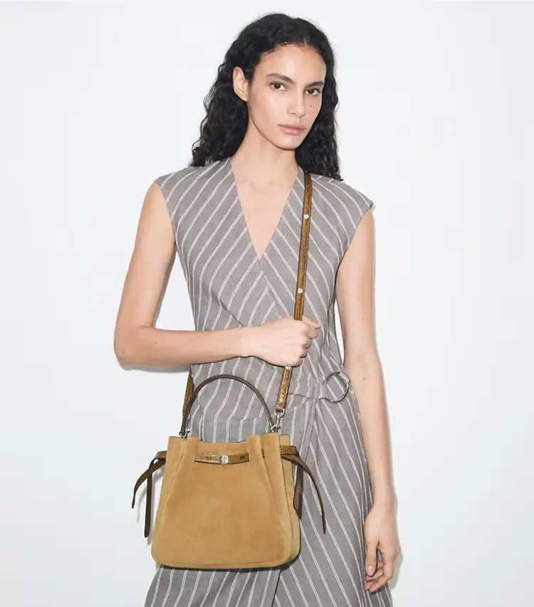 Romy Suede Bucket Bag - Image 2