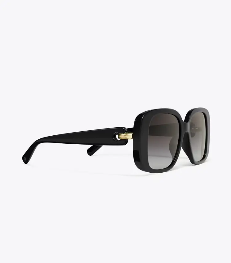 Pierced Oversized Square Sunglasses - Image 2