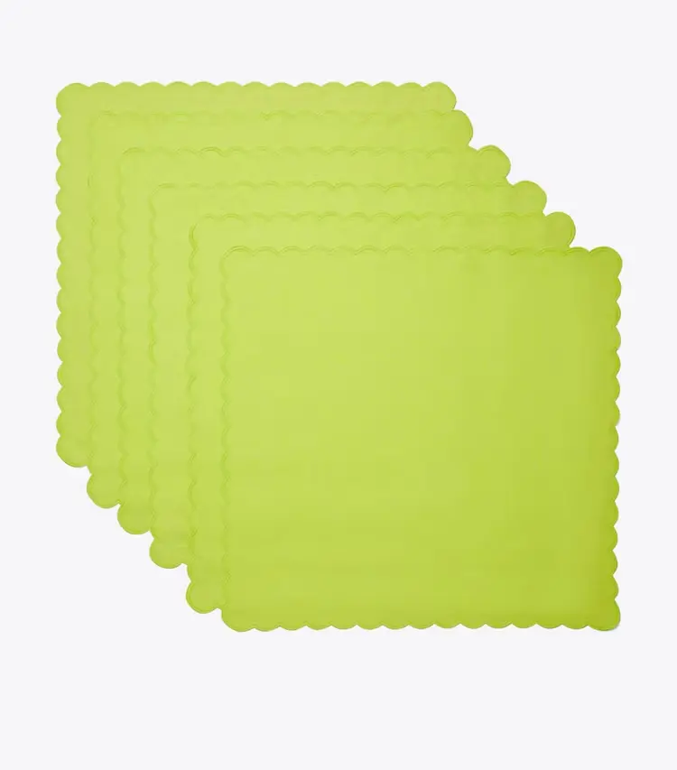 Scalloped Dinner Linen Napkin, Set Of 6 - Image 2
