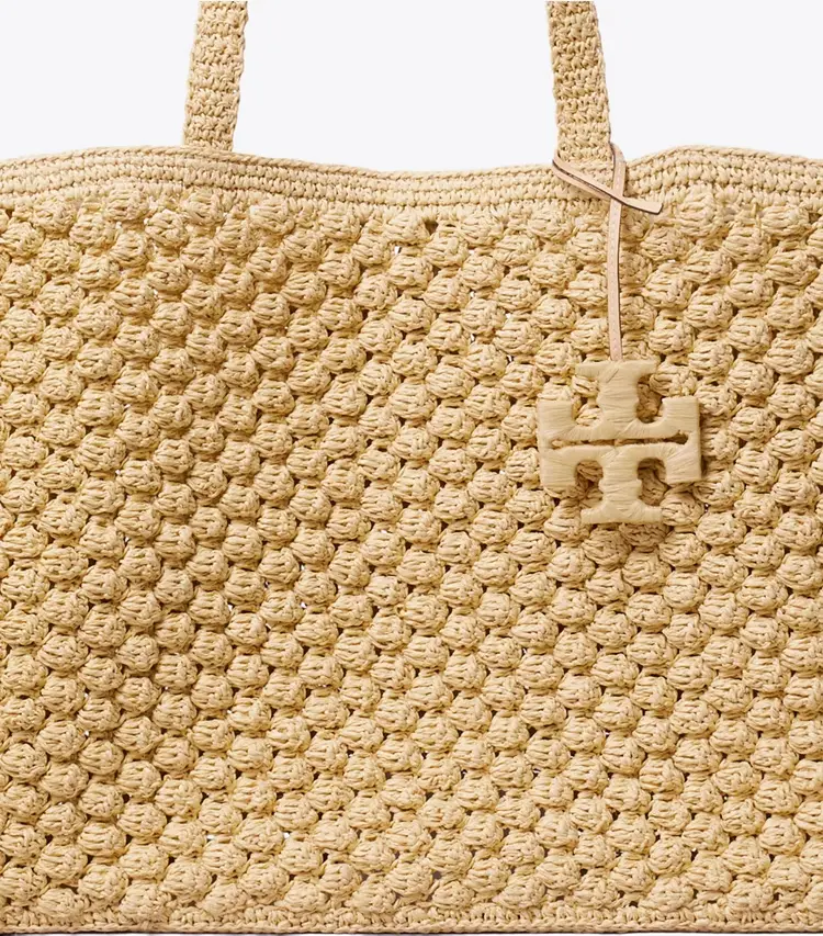 Large Ella Hand-Crocheted Popcorn Tote - Image 4