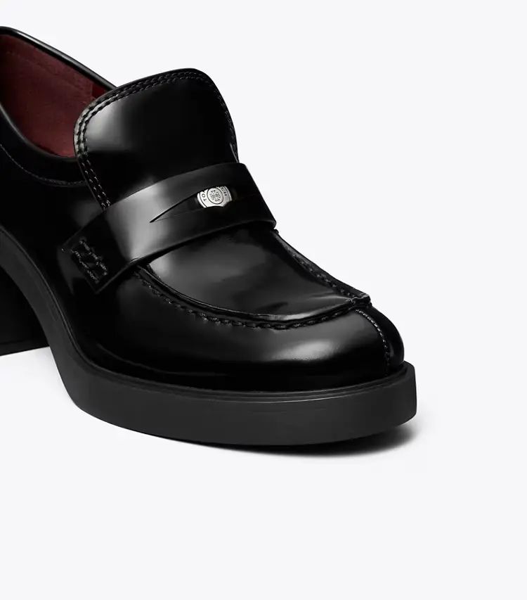 Classic Heeled Lug Loafer - Image 4