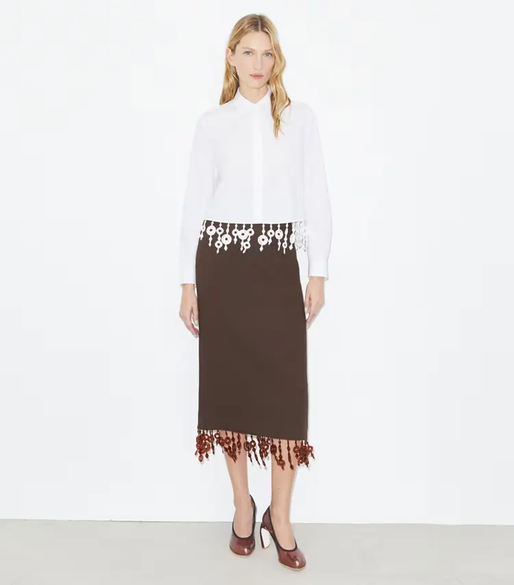 Crystal Embellished Poplin Shirt - Image 3