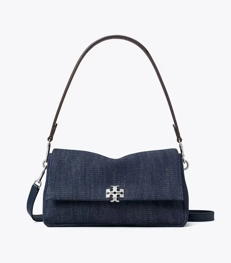 Small Charlie Denim Shoulder Bag - Image 4