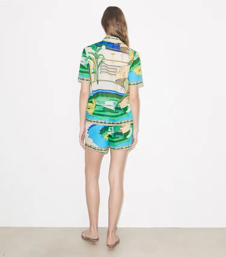 Printed Camp Shorts - Image 3