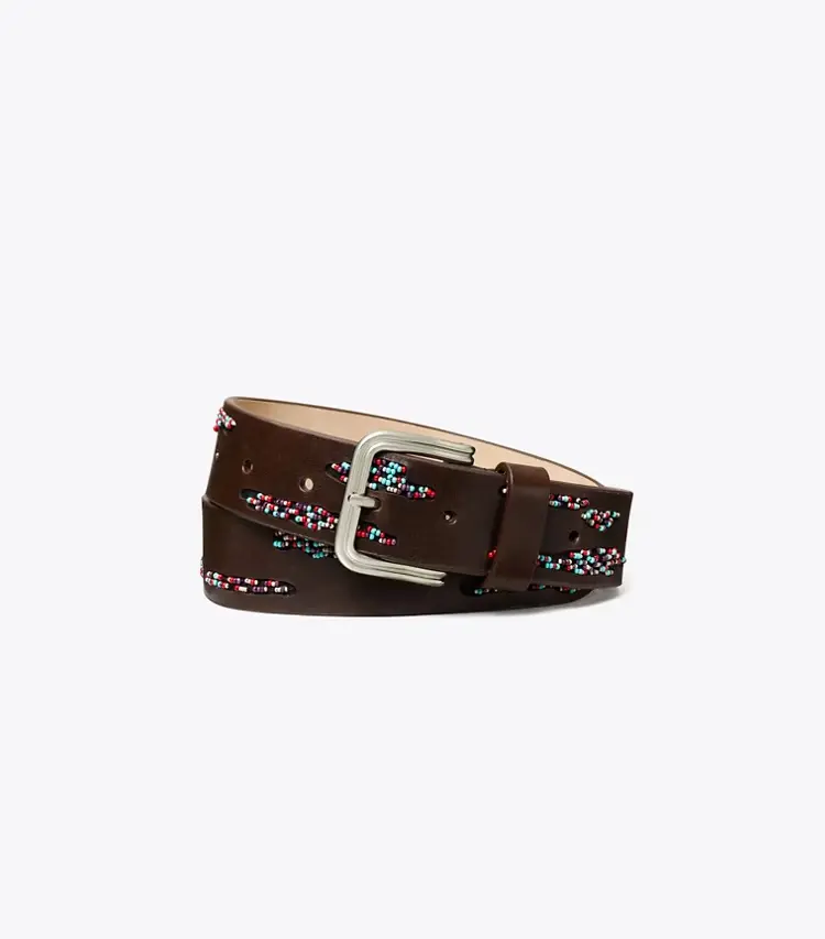 Double Wire Beaded Buckle Belt