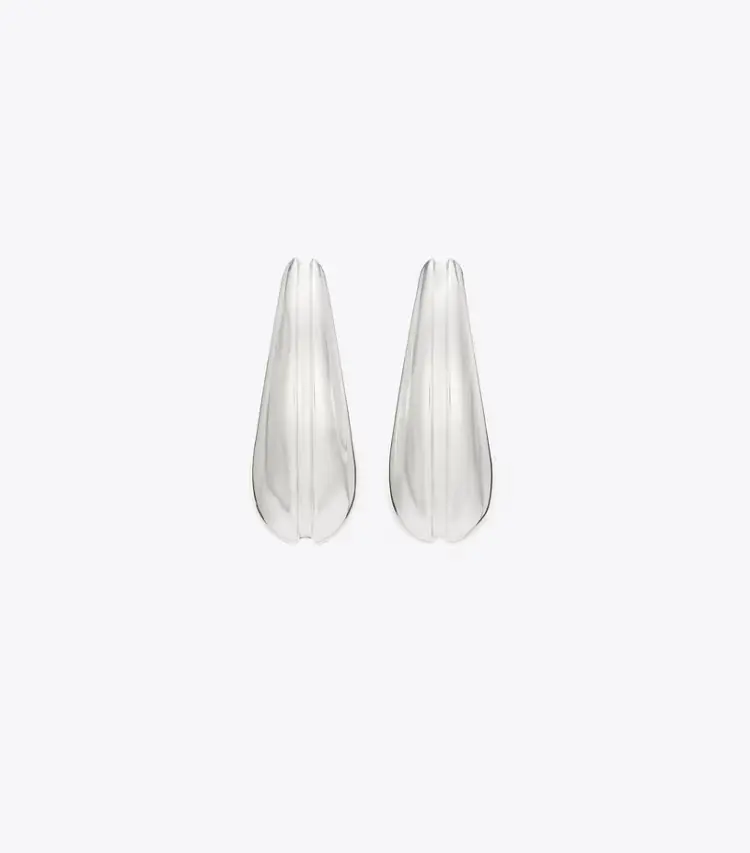 Small Pierced Hoop Earrings - Image 2